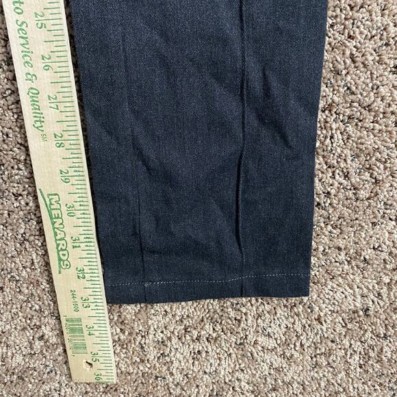 Diesel Osillo Pants Womens 28 Black High Rise Wide Waistband Button Front Denim - Picture 6 of 9